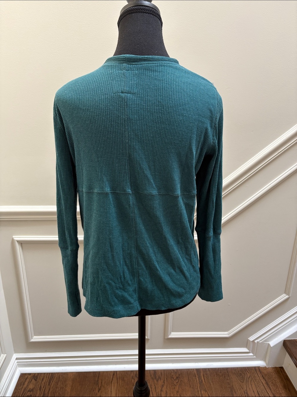 Chaser teal ribbed knit open-front cardigan - Picture 7 of 7
